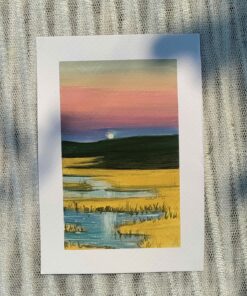 Original painting- Moon by the greens